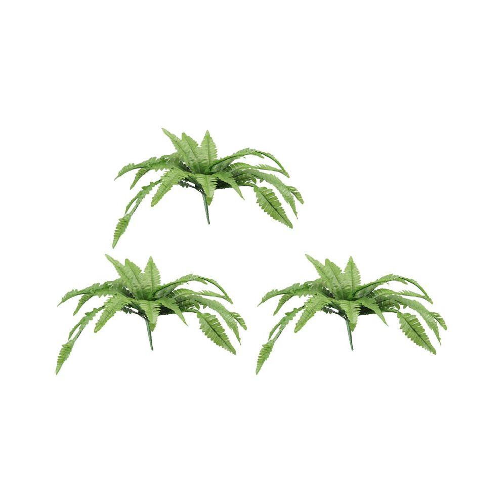 3X Uv Resistant Lifelike Artificial Boston Fern, Artificial Ferns For Outdoors, Faux Ferns Fake Ferns Artificial Plants 6032310016529