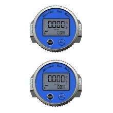2X DN25mm Flow Meter High Precision Electronic Turbine Flowmeter Methanol Digital Fuel Gauge Oil Turbine Flow Meter