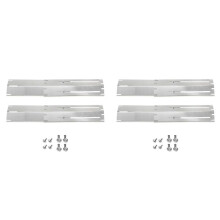 Adjustable Stainless Steel Heat Plate BBQ Gas Grill Replacement Set Outdoor Cooking Accessories Kit for Kitchen 4PCS