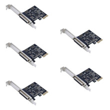 5X Wysokiej Jakości Port RóWnoległY DB25 25Pin Pcie Riser Card LPT Drukarka na PCI-E Express Card Converter Adapter AX99100
