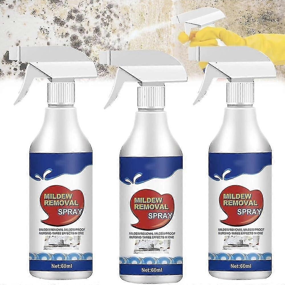 (3Pcs) Mildew Removal Spray, Wall Mold Remover Spray, Bathroom Descaler ...