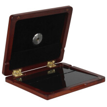 5Stk Holz Oboe Rohrblatt Organizer Mit Hygrometer Dunkelbraun Für
