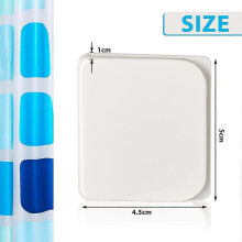 Curtain Holder Shower Splash Clip Self-Adhesive Shower Curtain Holder 6pcs - DD01