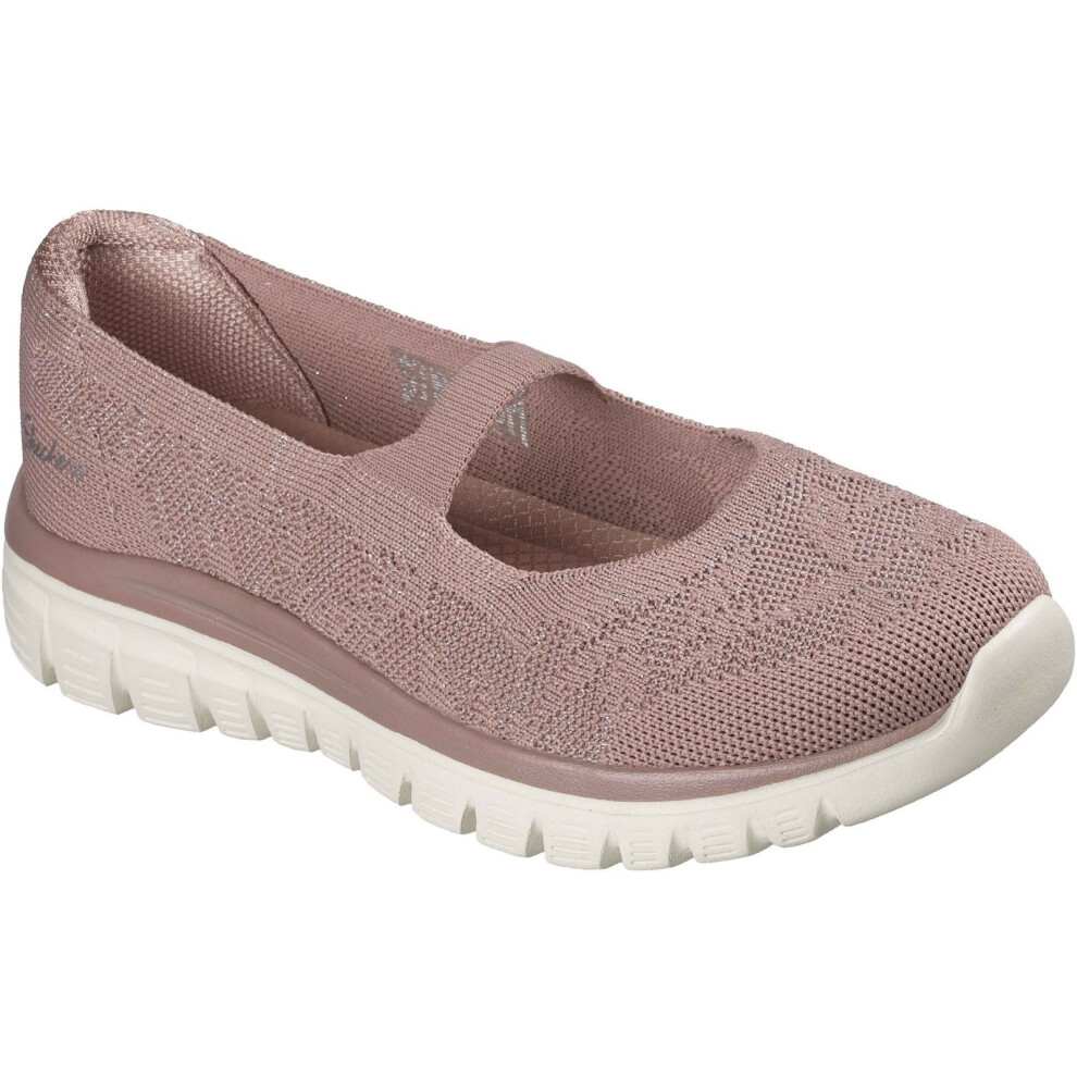 Skechers (, ) Graceful Polyester Women's Mauve Shoes