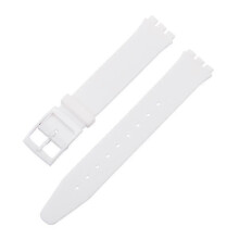 (white) suitable for Ultra-thin Watch Band for Swatch Skin Strap Replacement Pin Buckle 16mm Silicone Rubber Wristband Red Navy Black White Watchband
