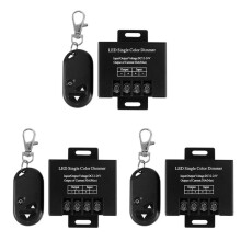 3X 30A Single Channel Led Dimmer Controller with 3 Key Wireless Rf Remote Control for Single Color 5050 Led Striplight