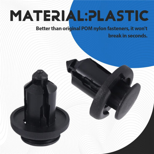 40pcs 10mm Push-type Plastic Bumper  Flare Fastener Rivet Clips and one Remove the buckle tool 2