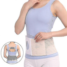 (XL, Beige) Hernia Belt, Stoma Support Ostomy Hernia Belt For Colostomy Bag Abdominal Binder Lower Waist Support Belt Binding Support - Ri