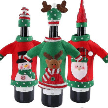 3 Piece Ugly Jumper Christmas Wine Bottle Handmade Wine Bottle Dust Bags - RIpj