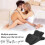 Couples Pillow with 27 Ergonomic Tilt, Contoured Memory Foam Support for Side Sleepers, Black 2