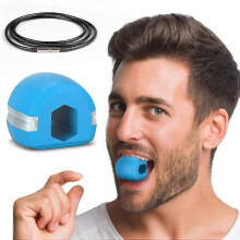 (Blue 40lb Intermediate) Jaw Exerciser, Jawline Exerciser, Jaw Exerciser for Women Men, Jaw Excersizer for Chisell and Define Your Jawline