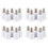 20 Pcs E14, E27 Adapter Base Screw LED Light Bulb Bulb Socket Converter, White 2