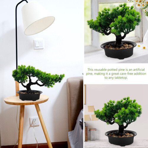 Gefälschter Bonsai Kiefernbaum Grüne 2