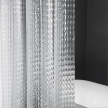 (cats eye) Anti-mold Shower Curtain With Weight Magnet Below, 0.2mm [180x200cm] Waterproof Antibacterial