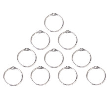 10Stk Nickelbeschichtete Album Rings, Scrapbook Ringe Silber Metall