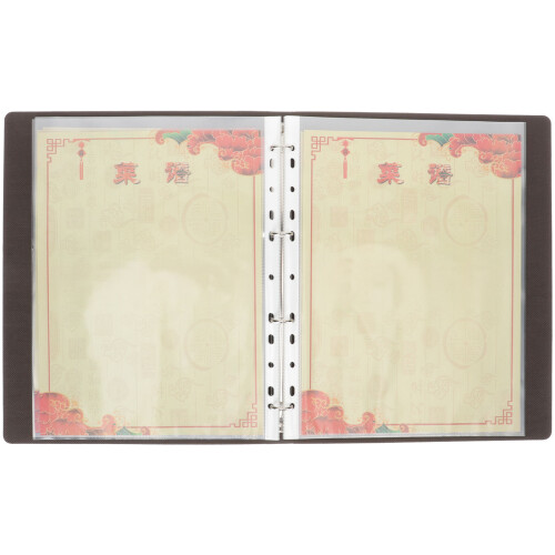 Meal Folder, Menübuch Mit Cover, Papierschoner