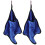 2Stk Langlebige Blaue Angel-Handtücher Polyester Mit Gutem 1