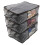 3Pcs Fabric Foldable Storage Bag Clothing Storage  Home Decor Organizer Box 1
