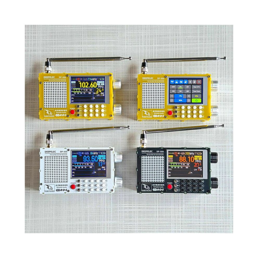 Dp-666 Tef6686 Radio 5000Mah High Sensitivity Full Band Fm Am Fm Short Wave Radio Receiver With Antenna White 6031621503766