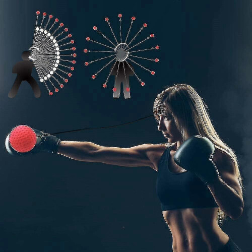 Boxing Reflex Training Balls,speed Fitness Ball with Adjustable Headband 1