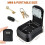 2X Key Box Wall Mounted  Key Safe Outdoor Key Box with Resettable 4-Digit Numeric Code Waterproof Key Box (Black) 8
