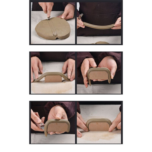 Ceramic Tool Teacups Bowl Handle Shape Plate Forming Molds Geometry Density Stripping Mud Plates Pottery  Tool 1
