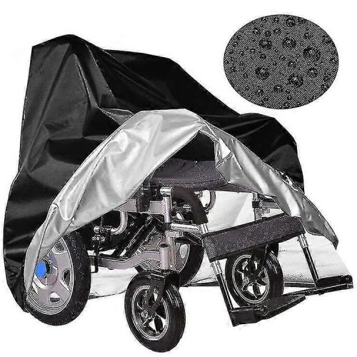 (100*75*100cm)Waterproof Dustproof Cover For Electric Manual Folding Wheelchairs.black 2
