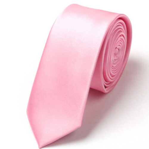 Pink Satin Schlanke Herrenmode 1