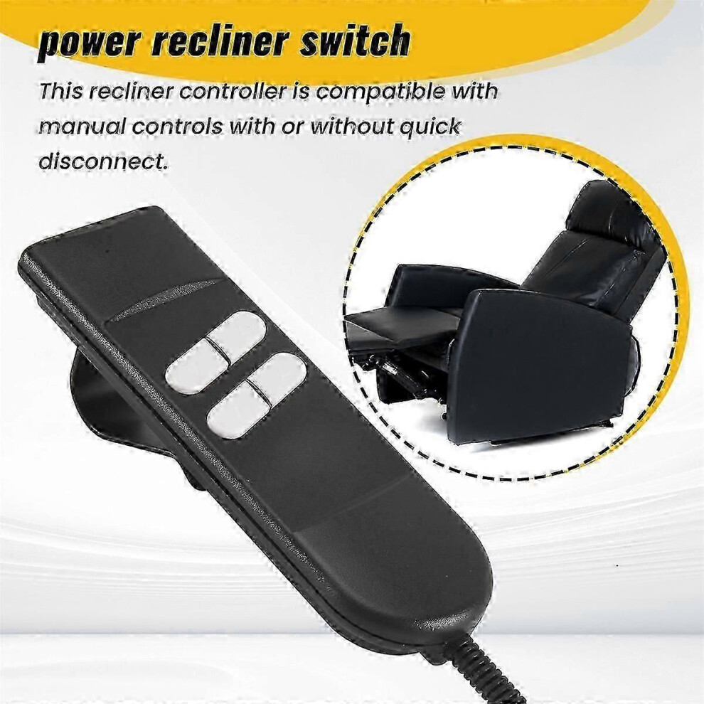 For Okin Limoss Power Recliner Sofa 5 Pin 4 Button Electric Remote ...