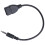3X USB Jack, AUX, 3.5 mm Jack for Audio Data Charging Cable Black 2