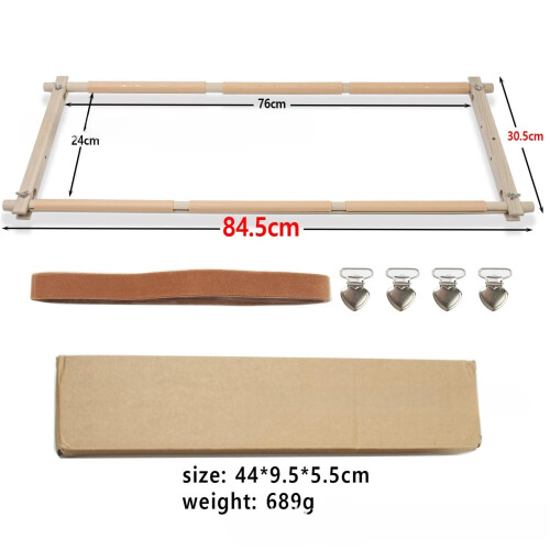 Large Adjustable Embroidery Frame Stand Type B with Side Tensioners Easy Assembly Stable Support 1