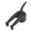 3Pcs Black Silicone Dog Butt Toothpaste Topper 7