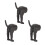 3Pcs Black Silicone Dog Butt Toothpaste Topper 16