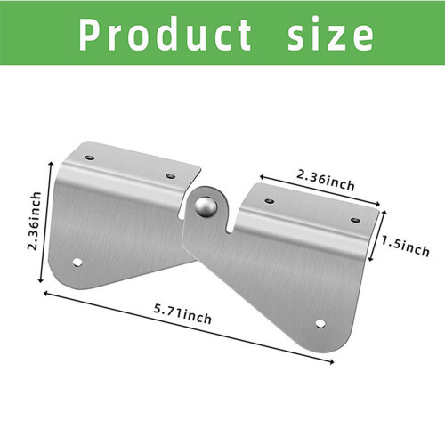 4 Sets Stainless Steel Downspout Extension Hinge 1