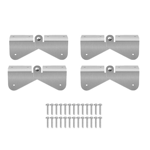 4 Sets Stainless Steel Downspout Extension Hinge 2