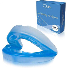 ZQuiet, Anti-Snoring Mouthpiece, Comfort Size #1, Single Refill, Blue, Made in , BPA-Free, Medical-Grade Material