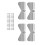 4 Sets Stainless Steel Downspout Extension Hinge 15