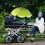 Babywagen Uv-Schutz Grün, Abnehmbar Mit Clamp 3