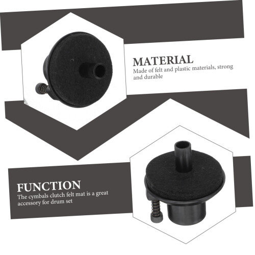 Cymbal Felt Pad for Hi Hat Clutch  Damping Control, Easy Install, Drum Kit Replacement 2