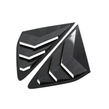 Rear Window Louver 2023 2024 Carbon Fiber Cover with No‑Drill Snap‑On Installation for Honda Accord
