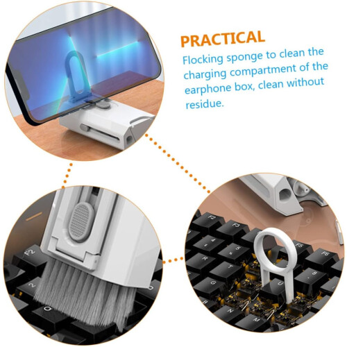 Headphone and Earbuds Cleaning Kit with Brush, Cloth and Case for Precise Electronics Care 1