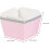 100pcs Paper Baking Cup Small Square Cake Wrappers Cupcake Liners (White 1) - DD01 1