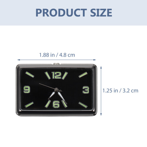 Auto-Dashboard Kleine Quadratische Uhr Mit Klebebefestigung 1