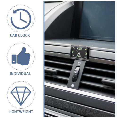 Auto-Dashboard Kleine Quadratische Uhr Mit Klebebefestigung 2