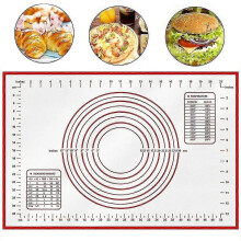 Baking Mat Silicone, 60x40cm Silicone Mat Dough Mat Rolling Mat, Non-slip Bpa-free Non-stick Washable