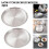 Stainless Steel Camping Plates Set 2 Pack 30x1.6cm Durable Stackable Lightweight Outdoor Tableware 5