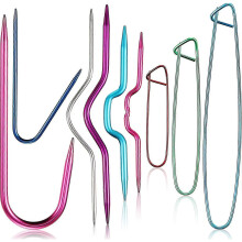 9 pieces of anti-solution safety pins and tools for sweater knitting (random color) - DD01