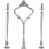 Fruit Cake Skewers Hanger Cake Tray Holder Handle (Three Layers, silver) - DD01 1