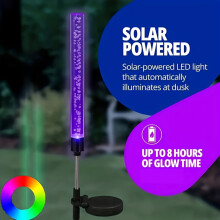 Solar Reed Lamp Bubble Stick RGB Colorful Acrylic Courtyard Park Scenic Spot Lawn Garden Insert Landscape Lamp