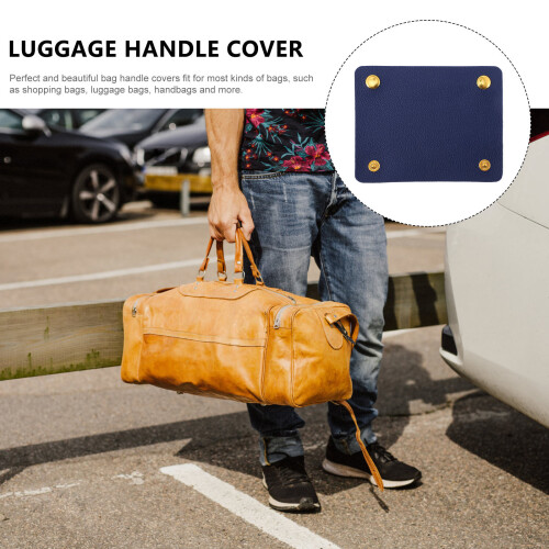 Blaue PU Handgriffschoner Bag Handle Cover Für Taschen 2